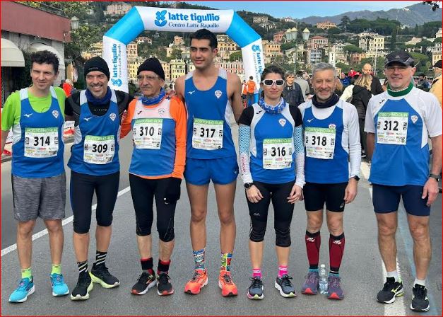 Portofino Run: Gabriele Scaglia il più veloce del bel gruppo biancoceleste 